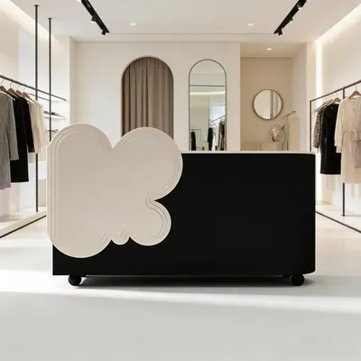 Image de Comptoir de salon de coiffure, comptoir de restaurant, comptoir de bar de restaurant, comptoir papillon et comptoir de caisse d'hôtel,200×60×105 cm/HDBT200/