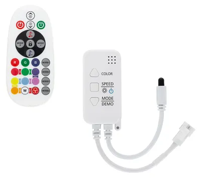 Produktbild von LED-Controller WiFi für LED-Streifen RGB Digital SPI 12-24V mit IR-Fernbedienung RGB
