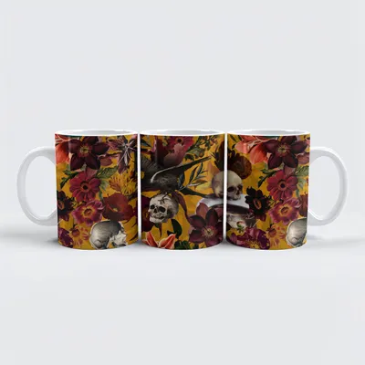 Produktbild von raxxa Premium-Tasse "Gothic Vintage: Mystische Schädelwelten"