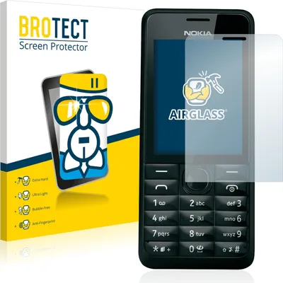 Produktbild von BROTECT Schutzglas für Nokia 301 Schutzfolie Panzer Folie Glas Display Schutz klar