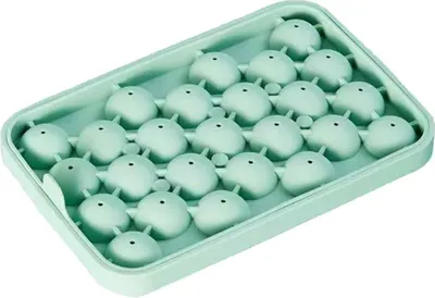 Obrázek produktu pro Forma na kostky ledu s 25 přihrádkami, z pružného silikonu, kostky se snadno vyndávají, snadné čištění, ideální do kuchyně a na domácí oslavy