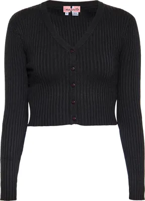 Immagine prodotto di SWIRLY cardigan corto da donna - nero, S