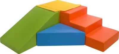 Zdjęcie produktu dla Zestaw Zjeżdżalnia Komplet 4 Dużych Klocków Piankowych Pe+Eps (Kolor: Żółty, Zielony, Niebieski, Pomarańczowy)