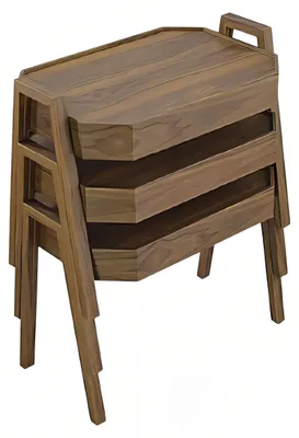 Obrázok produktu pre Konferenčný stolík z dreva v hnedej farbe moderný elegantný