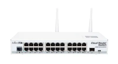Zdjęcie produktu dla MikroTik CRS125-24G-1S-2HnD-IN, Switch, 24x RJ45 1000Mb/s, 1x SFP, 1x USB, 2.4GHz WiFi
