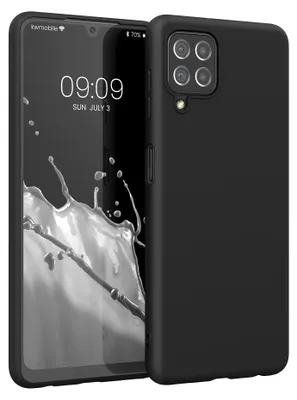 Produktbild von kwmobile Handyhülle für Samsung Galaxy A22 4G Hülle - TPU Case - Kabelloses Laden - Schutzhülle Cover in Schwarz matt