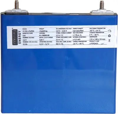 Obrázek produktu pro Článek LiFePO4 22Ah 3,2V EVE B+