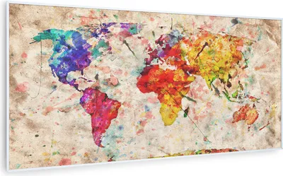 Zdjęcie produktu dla KlarsteinWonderwall Air Art Smart, panel grzewczy na podczerwień, grzejnik, 120 x 60 cm, 700 W, kolorowa mapa