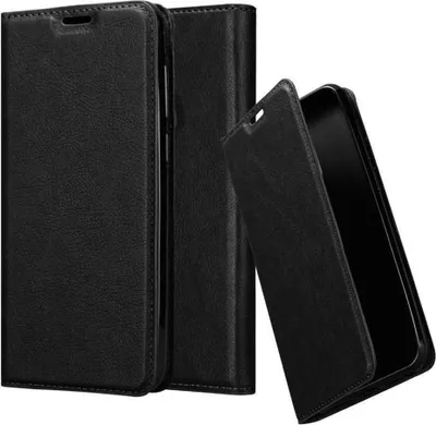 Obrázok produktu pre Cadorabo kryt pre Samsung Galaxy A6s ochranný kryt v čiernej farbe puzdro na mobilný telefón kryt magnetické zatváranie