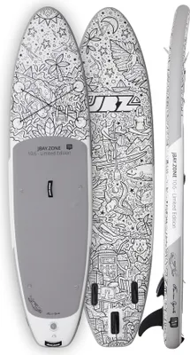Image de JBAY.ZONE Edition "Fra  Design" Touring SUP Board set complet blanc noir