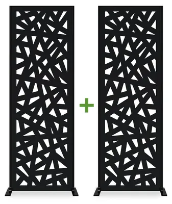 Produktbild von Set aus 2 RUIVO-Dekorpaneelen, 160 cm hoch, mit vollständigem Muster