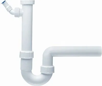 Produktbild von Spülensiphon Ø 1 1/2 Zoll DN  50 mit Geräteanschluß Waschbecken Küche Spülbecken