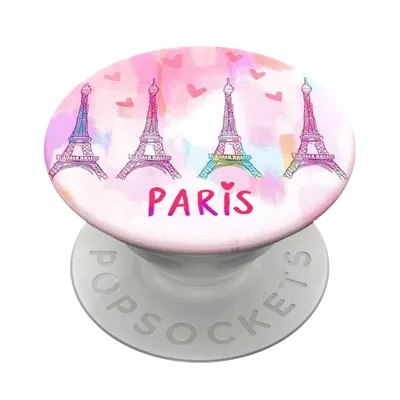 Produktbild von PopSockets Paris Love, E-Buchleser, Handy/Smartphone, Tablet/UMPC, Passive Halterung, Auto, Drinnen, Draußen, Mehrfarbig