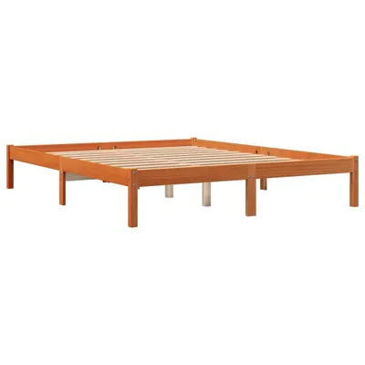 Produktbild von Massivholzbett ohne Matratze Wachsbraun 160x200 Kiefernholz