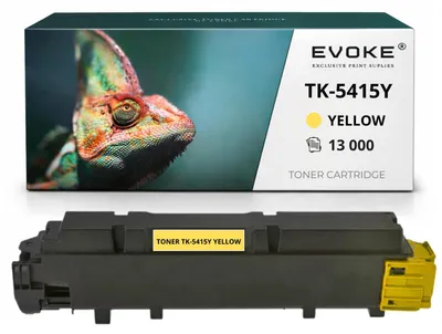 Immagine prodotto di Cartuccia compatibile Evoke per stampante Kyocera TK5415, colore giallo, resa di 13.000 pagine, compatibile con TASKalfa MA4500ci
