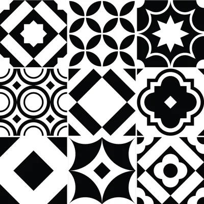 Image de Autocollants décoratifs pour carrelage de cuisine et de salle de bain – 9 autocollants imitation carrelage en ciment (AZULEJOS GIAVINO) – 9 autocollants 10 x 10 cm