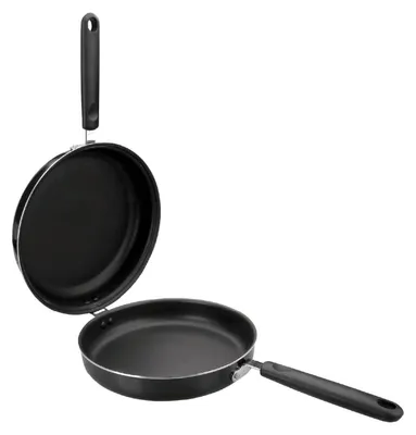 Productafbeelding van Ibili Indubasic Dubbele Tortilla-pan 24 405924. Koekenpan, diameter maximaal 24 cm, aluminium, geschikt voor inductiekookplaten, antiaanbaklaag