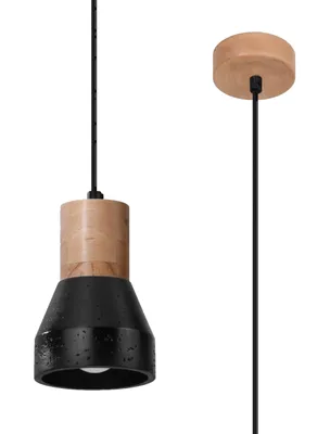 Immagine prodotto di Lampada a sospensione QUBIC nero 1xE27 15W betoNon applicabilerewno 120x10x10cm Sollux Lighting