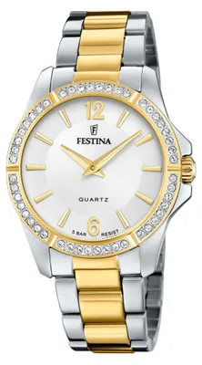 Produktbild von Festina Damen Uhr Fashion Edelstahl Armbanduhr silber gold UF20594/1