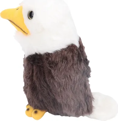 Obrázek produktu pro Plyšová hračka orel bělohlavý, výška 17 cm, realistická, roztomilá, měkká plyšová hračka na ozdobu
