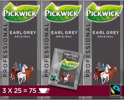 Produktbild von Pickwick - Professional Earl Grey - 3x 25 Teebeutel