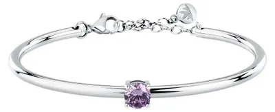 Immagine prodotto di Robusto bracciale da donna con collana di zirconi viola SAKM95