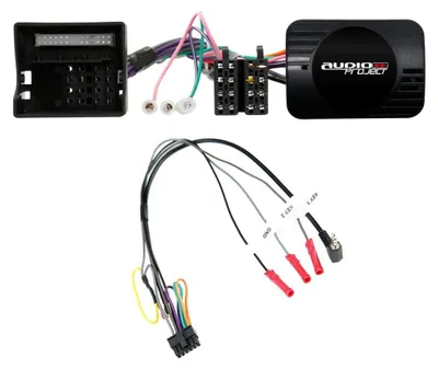 Produktbild von Audioproject A400.3-11 - CAN Bus Adapter incl Lenkradfernbedienung Lenkradadapter für Opel Agila Antara Astra H Corsa D Meriva Vectra Vivaro Zafira für Autoradio Pioneer Kenwood JVC Alpine u.a.