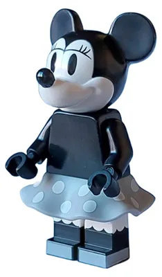 Productafbeelding van LEGO Minifiguur Minnie Mouse - Vintage, lichtblauw rokje (dis142) – nieuw