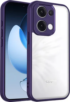 Produktbild von Hülle für Oppo Reno13 Transparente Rückseite TPU Bumper Stoßfest Handyhülle Lila