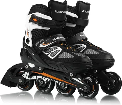 Zdjęcie produktu dla Wrotki Blackwheels Sonic pomarańczowo-czarne regulowane w 4 rozmiarach 39-42
