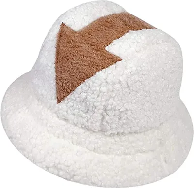 Produktbild von Bucket Hat, Uni Wolle Winter Warme Mützen, Damen Winter Kostüm Dress Up Cap