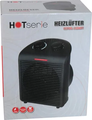 Zdjęcie produktu dla Termowentylator, 2 poziomy, funkcja zimnego powietrza, wys. 25 cm