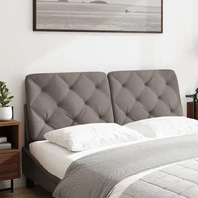Produktbild von vidaXL Kopfteil-Kissen Taupe 140 cm Stoff