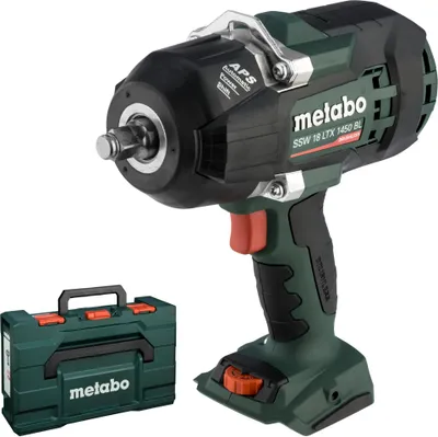 Immagine prodotto di Metabo SSW 18 LTX 1450 BL - Avvitatore a impulsi - a batteria - attacco quadro da 1/2 pollice - 1450 N-m - senza batteria