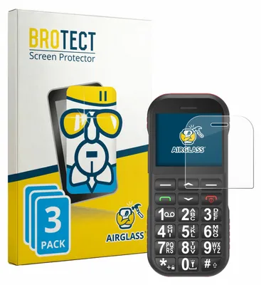 Produktbild von 3x BROTECT Schutzglas für Ufferson Seniorenhandy Schutzfolie Panzer Folie Glas Display Schutz klar