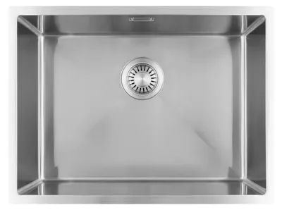 Immagine prodotto di Lavello in acciaio inossidabile Pure.Sink Luxion, modello PLX5540-02, dimensioni 55 x 40 cm, da incasso sottotop, con installazione a filo piano o da appoggio