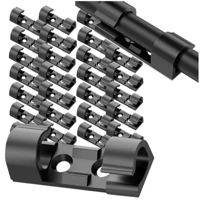 Produktbild von Selbstklebende Kabelclips, Kabelorganisator, Büro, Computer, 30 Stück.