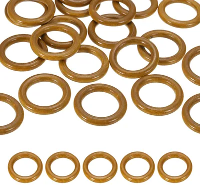 Holzringe 50 mm, 30 Stück, rund, hellbraun, für DIY und Basteln