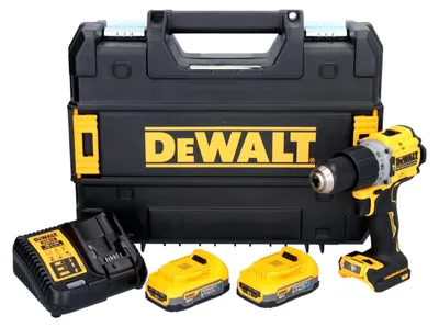Immagine prodotto di DeWalt DCD 805 E2T 18 V 90 Nm Brushless trapano a percussione senza filo + 2x batteria 1,7 Ah + caricabatterie + TSTAK