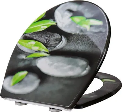 Produktbild von Famanu Toilettendeckel Duroplast mit Soft-Close-Mechanismus - verschiedene Muster