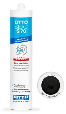 Produktbild von Ottoseal S70 Premium-Naturstein-Silikon 310ml Farbe: Matt-anthrazit C1300