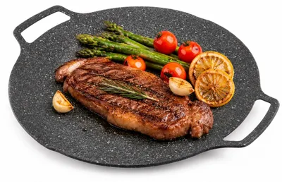 BBQ-Grillpfanne 33 cm, Aluminium, Antihaft, für Gas/Induktion