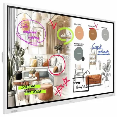 Produktbild von Samsung WM75FX, 190,5 cm (75"), 450 cd/m², 3840 x 2160 Pixel, 4K Ultra HD, VA, 4000:1
