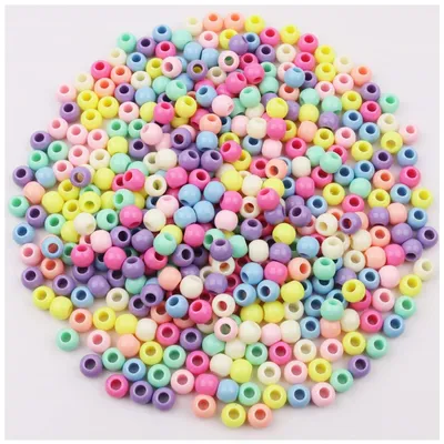 Produktbild von 400 Acrylperlen, 10 mm, zum Selbermachen von Schmuck