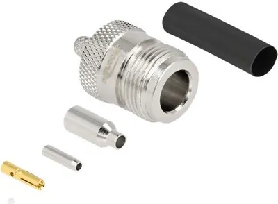 Produktbild von DELOCK N Buchse zum Crimpen RG-174 / RG-316 mit Schrumpfschl