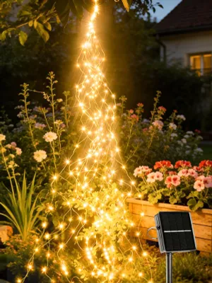Obrázek produktu pro Světelný řetěz Joycome solární, venkovní, 1 metr, 100 LED, teplá bílá