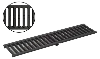 Obrázek produktu pro ACO litinová mříž 50cm litinová tyčová mříž krycí mříž kanálová mříž pro odvodňovací kanál
