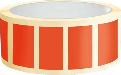 Produktbild von Dreifke® Aufkleber I Organisationsetikett, beschriftbar, rot, Haftpapier, abl...