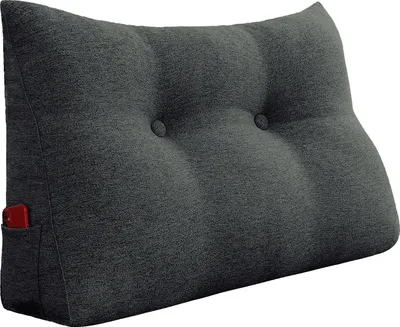 Produktbild von Ergonomisches Kopfteilkissen in Leinenoptik, Lesekissen, Keilkissen, Rückenkissen, Ruhekissen, Dekokissen