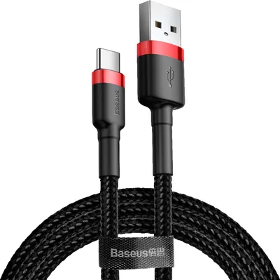 Immagine prodotto di Cavo dati e ricarica USB-C USB-C , Baseus QC3.0 , 3A , 0,5 M , 0,5 M , nero rosso